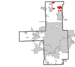 Tulsa County Oklahoma incorporated and unincorporated areas Collinsville highlighted